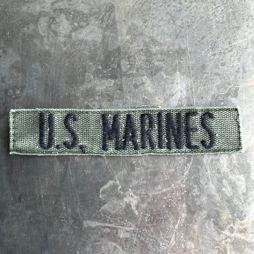 U.S. MARINES embroidered tape patch - Vintage